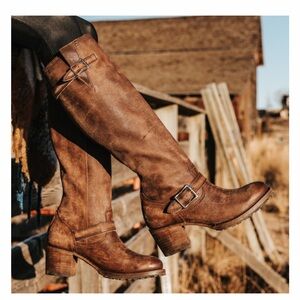 Freebird Brown Heeled Boots